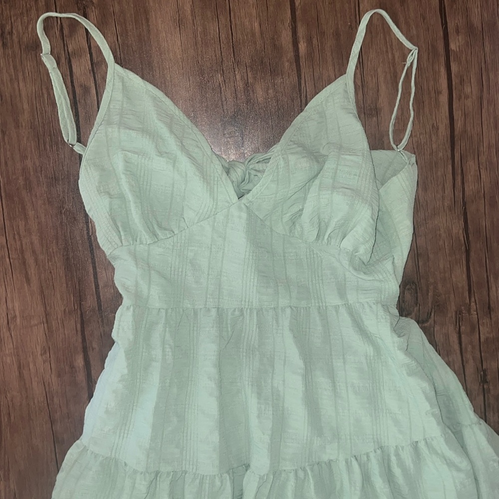 M flowy open back dress